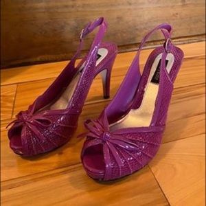 White House Black Market Purple Heels